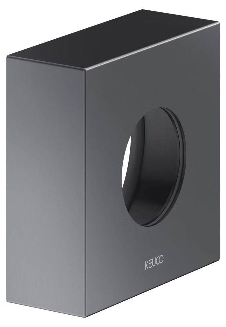 Rosace de rallonge KEUCO pour robinetterie thermostatique encastrée, forme de rosace carrée, 59553130282, 59553130282