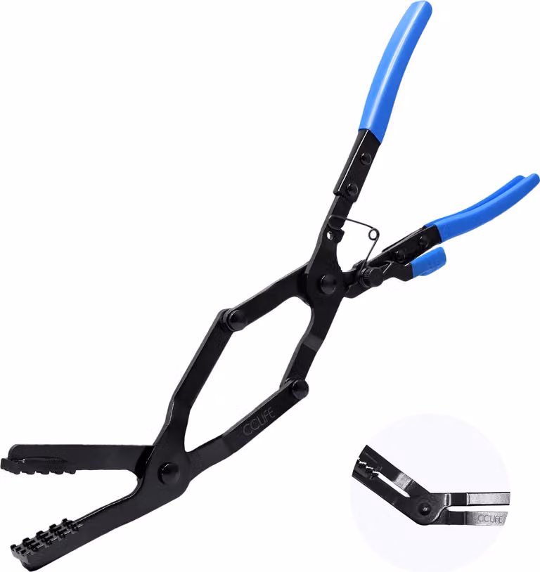 Pinza angolata per fascette a doppia guarnizione CCLIFE, 430 mm. Pinze per fascette, pinze per tubi, per uso automobilistico
