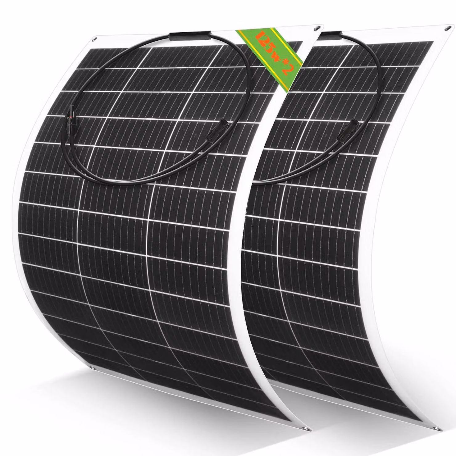 Pannello solare flessibile da 125W, silicio monocristallino, alta efficienza. Pannello solare da 250W