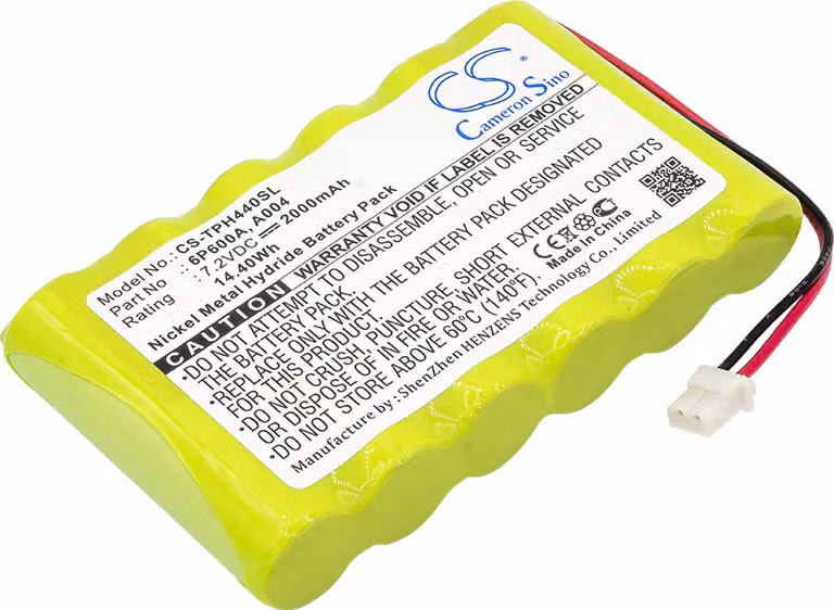 TECHTEK Batteria compatibile con [TPI] 440, 440 1MHz Single Channel Oscilloscopes sostituisce 6P600A, per A004