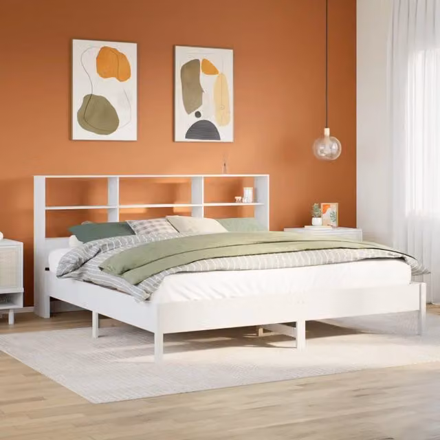 Giroletto con Libreria senza Materasso 180x200 cm in Legno Pino 3322862