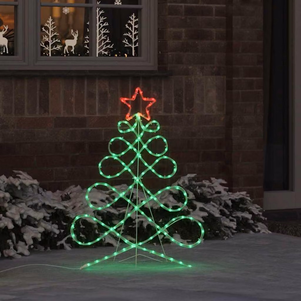 Luci a forma di albero di Natale Multicolore 78 x 58 cm PVC