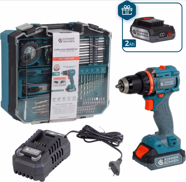 Set Senza Fili Master KS ID20V-60 KIT 74 PLUS con Batteria Ricaricabile
