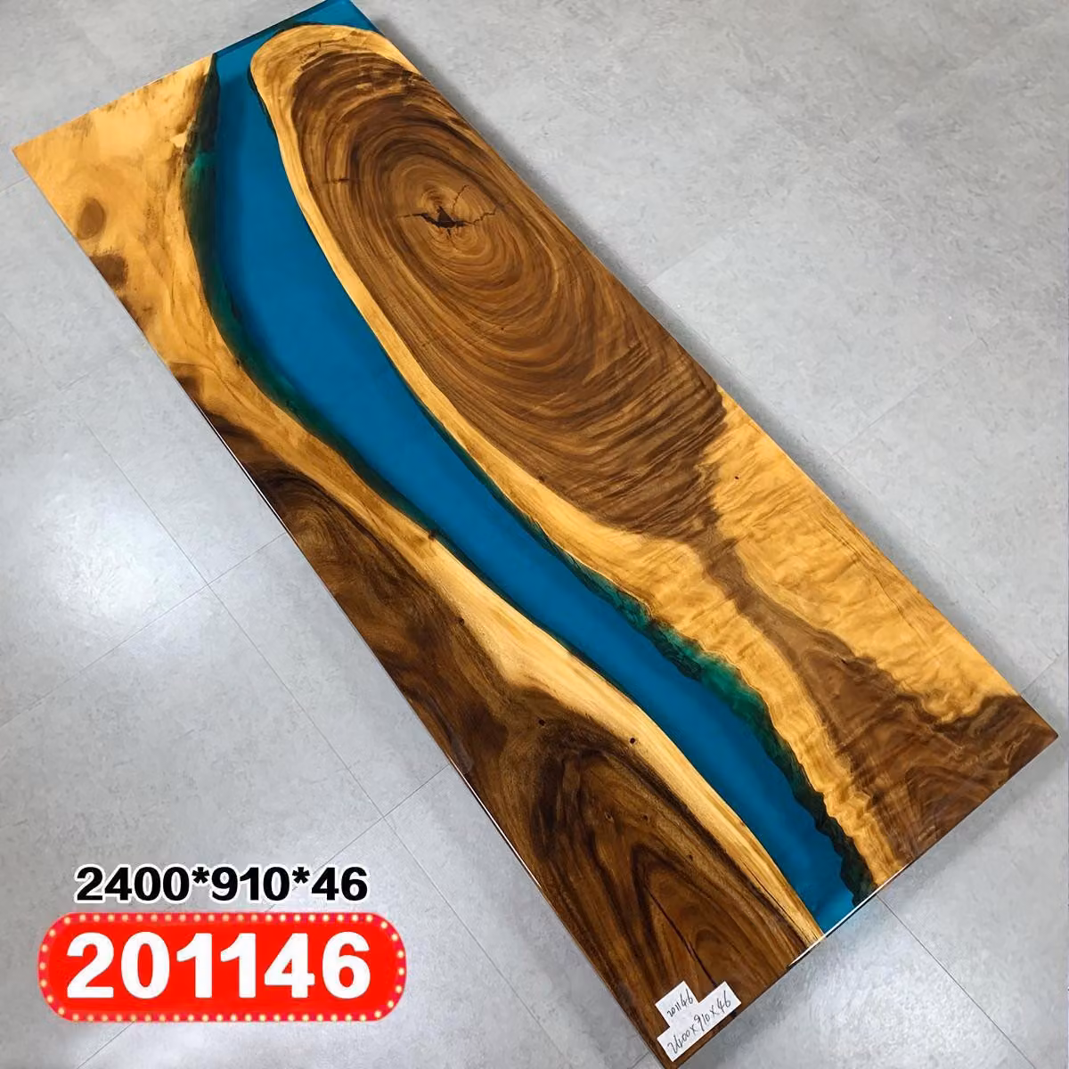 Echtes Holz Wasserfall Tisch Epoxid Harz Esstisch Epoxy Tische Massive Möbel