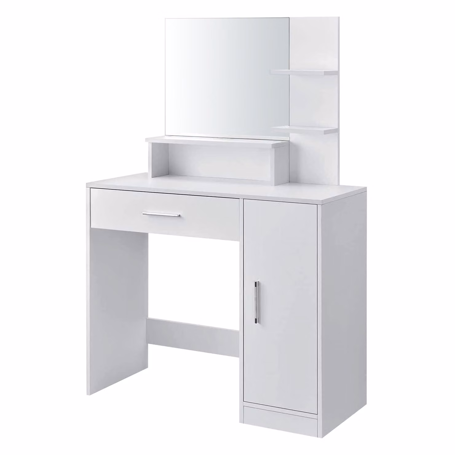Comodino da trucco moderno, bianco, marca ModernHome