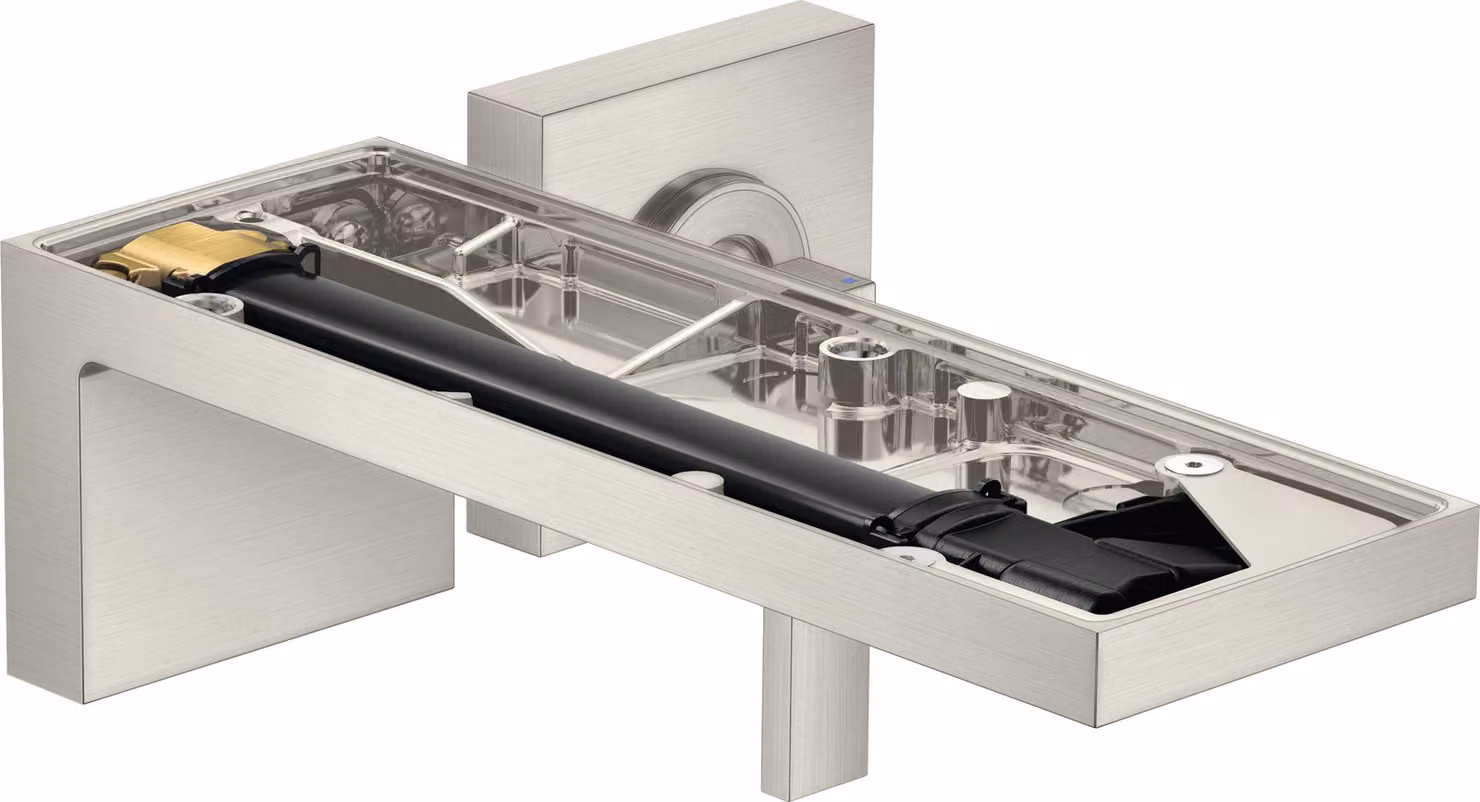 hansgrohe AXOR MyEdition Mitigeur monocommande de lavabo encastré pour montage mural, bec 221 mm, sans plaque, 47062800, 47062800