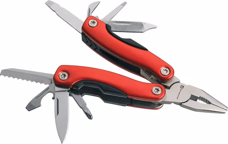 Schwarzwolf outdoor PONY mini multitool piccolo, rosso con 13 utensili