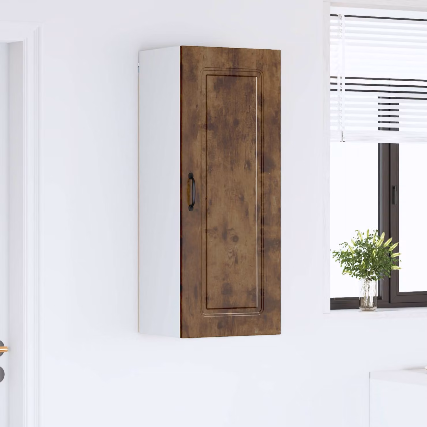 vidaXL Pannello per lavastoviglie Kalmar Rovere fumé, colore marrone, L: 40 cm, P: 31 cm, H: 100 cm