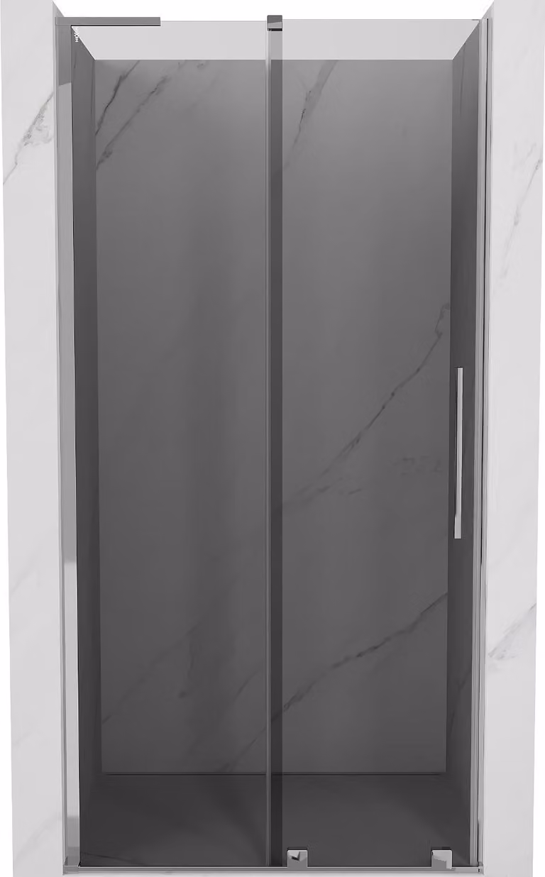 Mexen Velar L porta doccia scorrevole 110 cm, grafite, cromo - 871-110-003-41-01