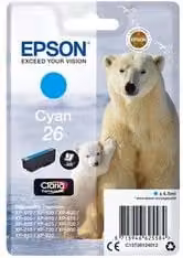 Cartuccia per stampante Epson Claria 26 Ciano C13T26124012