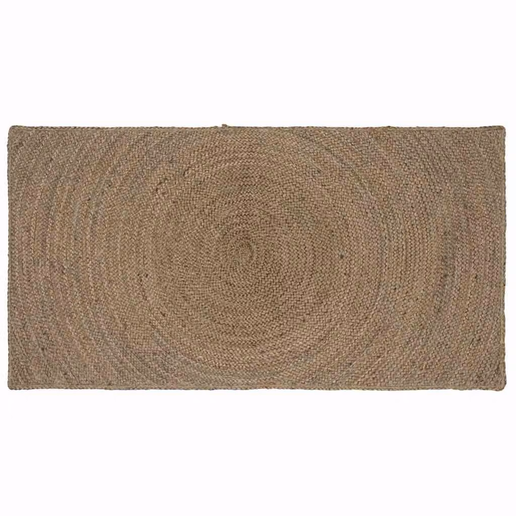 Tappeto in juta vidaXL per area soggiorno, rettangolare, Grigio, L: 100 cm, P: 200 cm