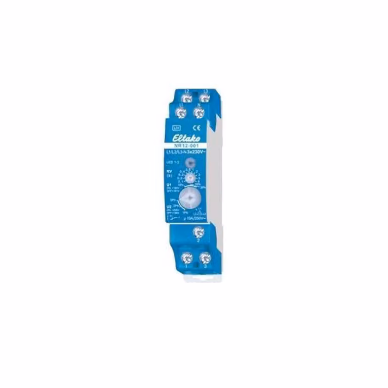 Relè di monitoraggio rete ELTAKO, 3x230V, 1 contattore senza potenziale, 10A/250V AC, 1 pz.