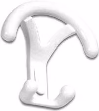 Appendiabiti Dumbo Ghidini Bianco lucido in plastica con ganci distribuiti