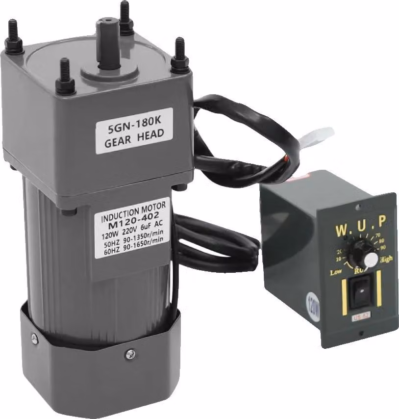 Motore a induzione, potenza 120W, rapporto di trasmissione 180K, tensione 220V, controllo velocità 0-90 giri/min, coppia 3,8nm