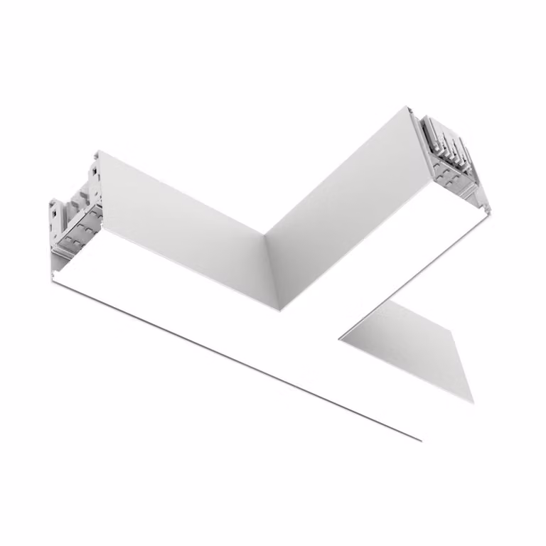 The Light Group Modulo angolare SLC LED Click T, CA, collegamento a destra, bianco Click, dimmerabile, Bianco / Opale, Soggiorno / Sala da pranzo, Alluminio, Moderno