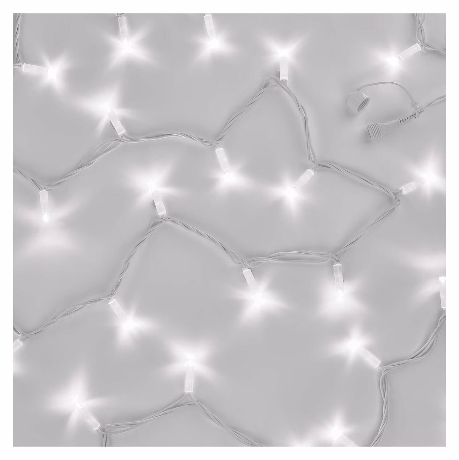 Catena luminosa da 10 metri, 100 LED, luce bianca fredda, grado di protezione IP44, modello estendibile C