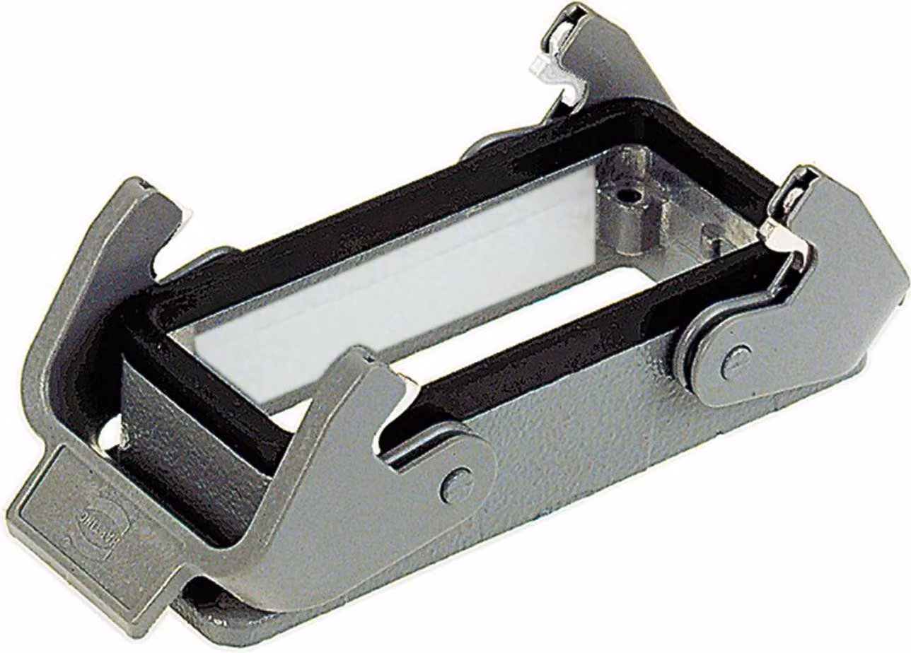 HARTING Han 16B HvE Custodia aggiuntiva bassa con 2 staffe trasversali - 1 pezzo