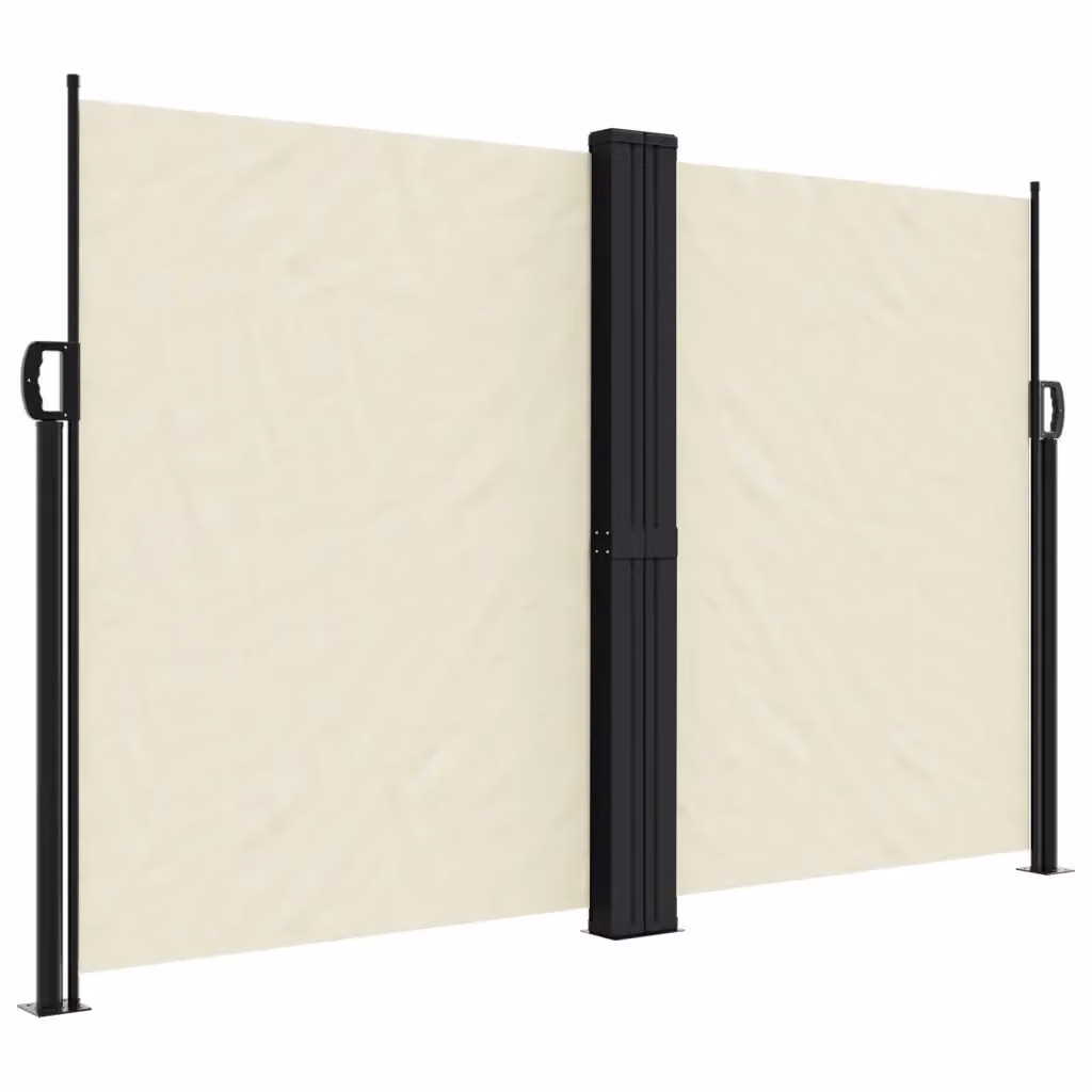 Tenda da sole laterale retrattile vidaXL beige in poliestere e alluminio L: 1200 cm, H: 160 cm – 2