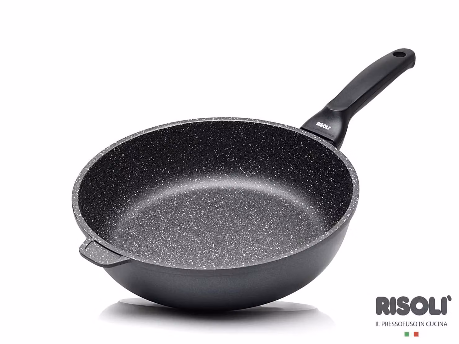 Padella Alta Granito Hard Stone in alluminio pressofuso, un manico , diam. 24cm