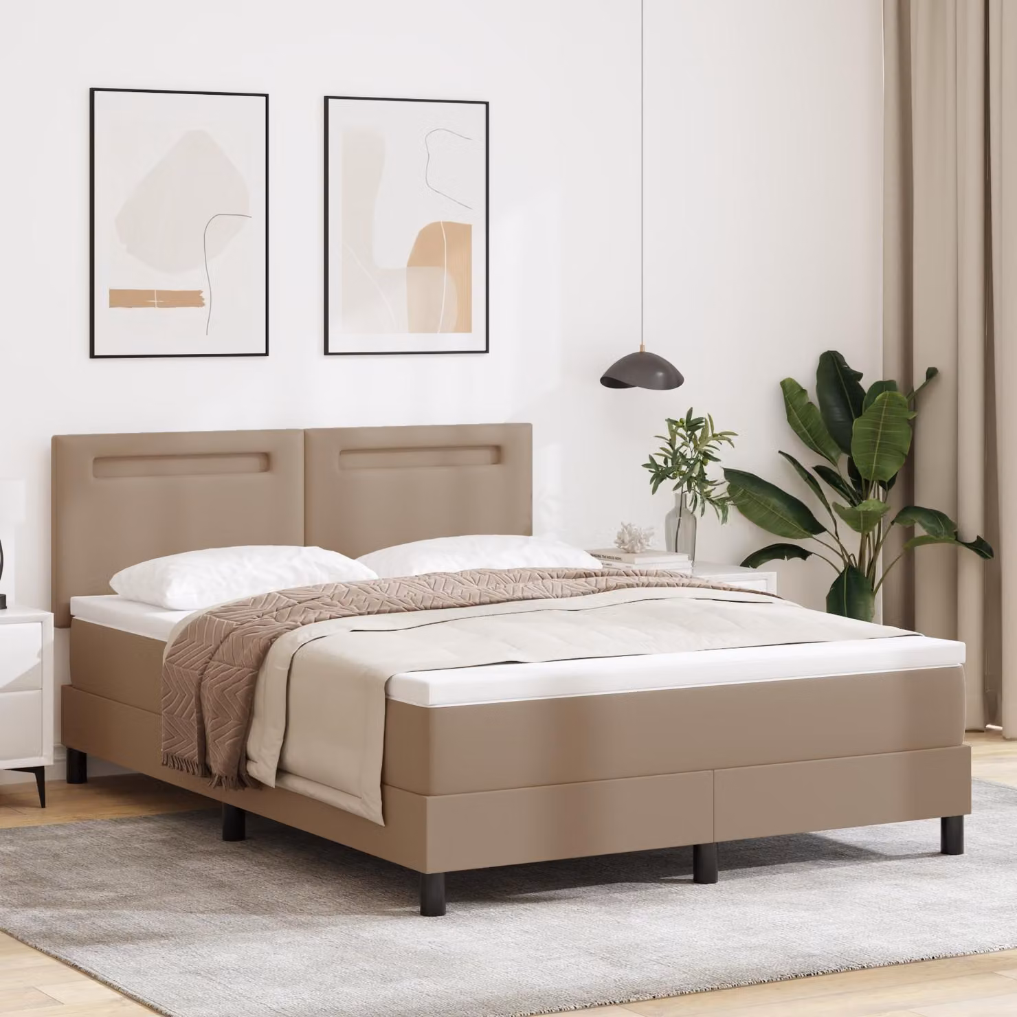 SYFAX™ Letto a molle Cappuccino 140 x 200 cm