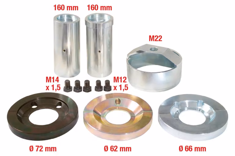 KS TOOLS Set di utensili per cuscinetti ruota per VAG, 14 pezzi - 150.2130