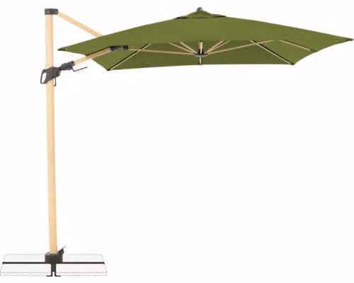 Ombrellone Doppler in alluminio e legno 220x300 cm