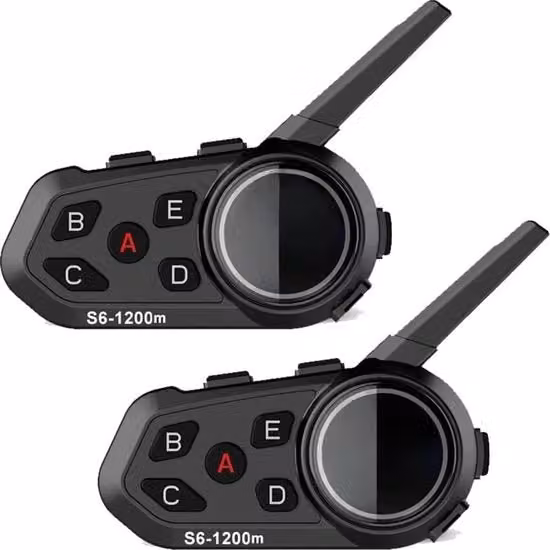 Cuffie da Motociclista con Intercom Bluetooth Lexium Colore Nero