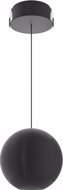 Lampada a Sospensione Bora XL Space Beneito & Faure Nero Opaco con LED 15W e CCT Switch 2700K-4000K