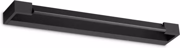 Applique da parete contemporanea IDEAL LUX Balance in alluminio nero con LED da 17W e luce calda 3000K IP20