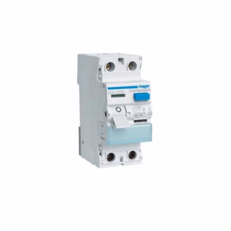 Hager RCD a 2 poli 25A/30mA, 6kA CDA225D
