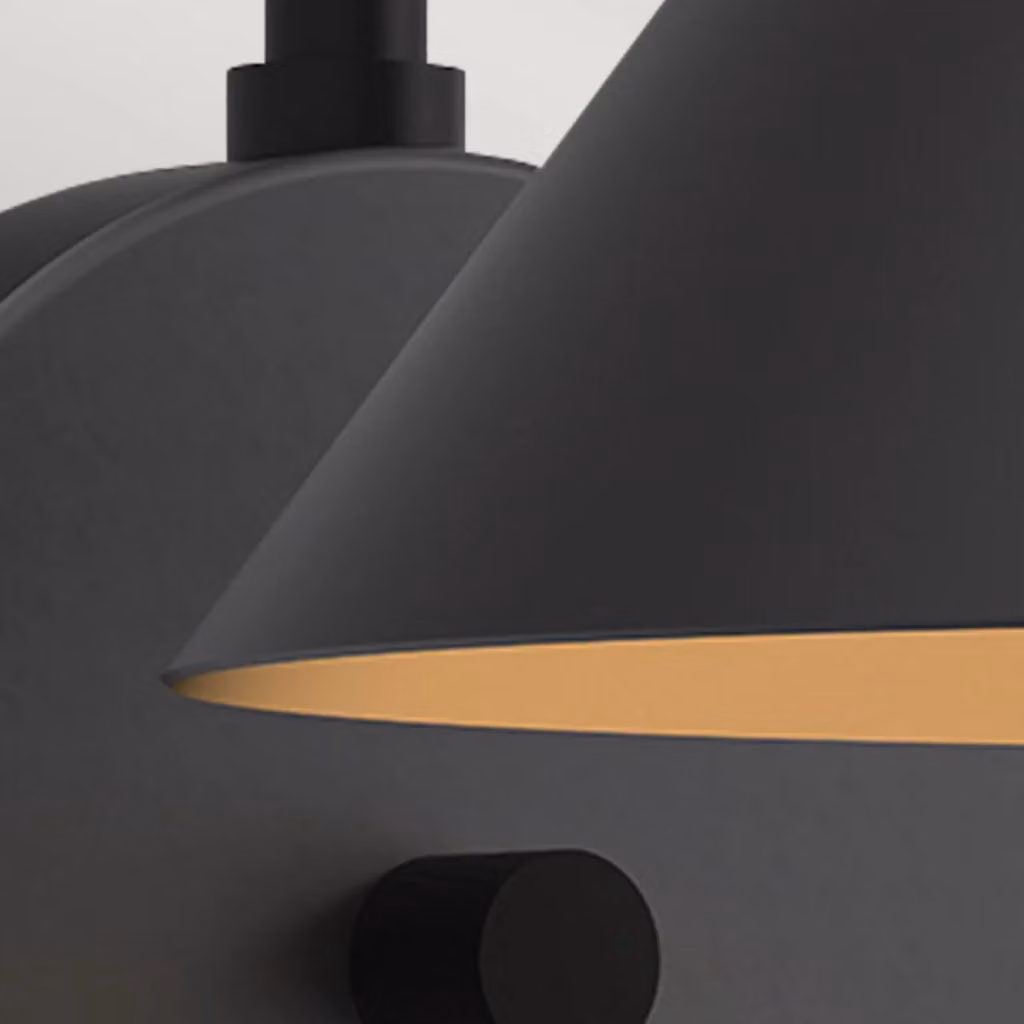 Applique Loft Alora Mood in Metallo Nero per E27 60W – 2