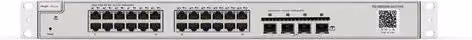 Switch Managed Reyee Cloud Gigabit L3 RG-NBS5200-24GT4XS con 24 porte GE, 4 porte SFP+, Routing Statico, Rack Mount, Argento