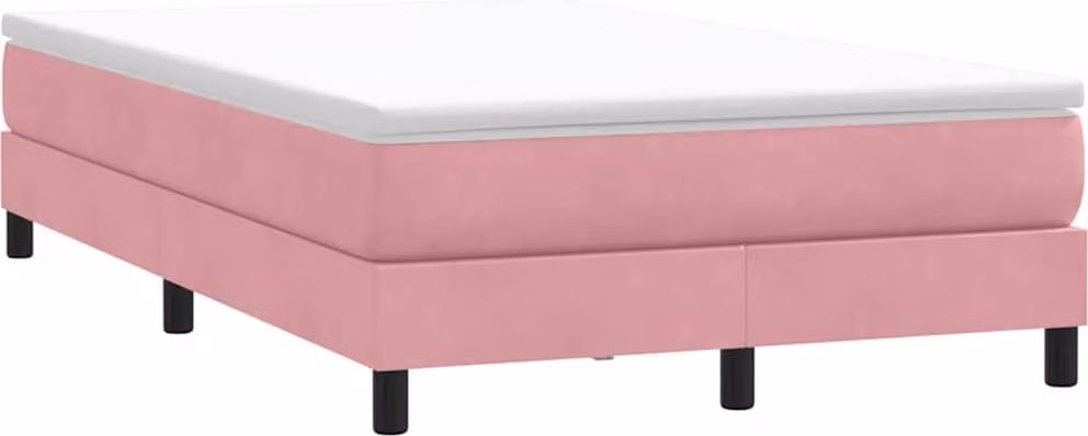 Maison Exclusive - Giroletto a Molle senza Materasso Rosa 120x210 cm in Velluto