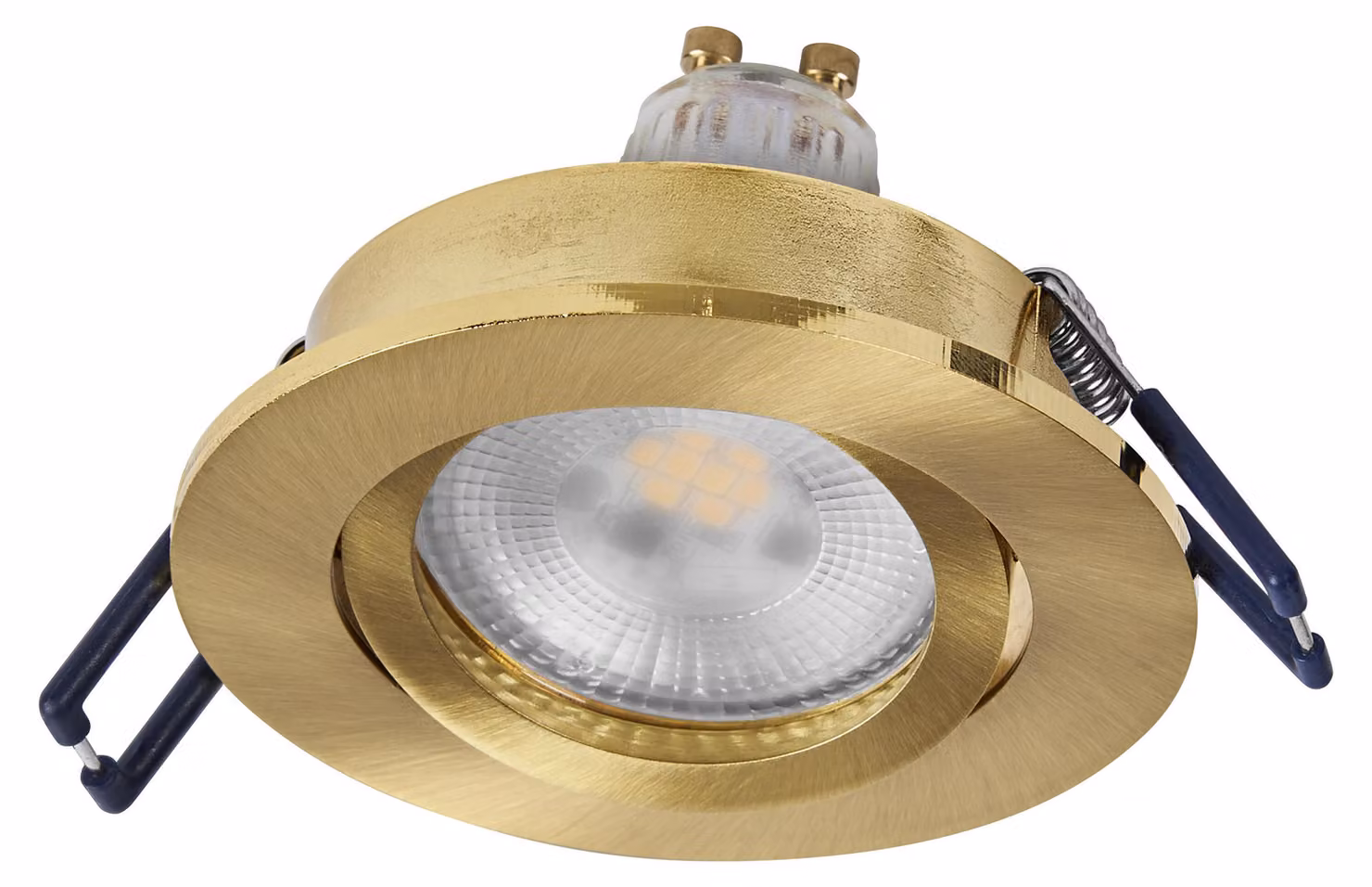 Set di faretti da incasso a LED OSRAM Spot Set, 6 W, finitura dorata, 85 mm, 500 lm, 2700 K (bianco caldo), CRI ≥ 80, dimmerabili, in alluminio, set da 3 pezzi