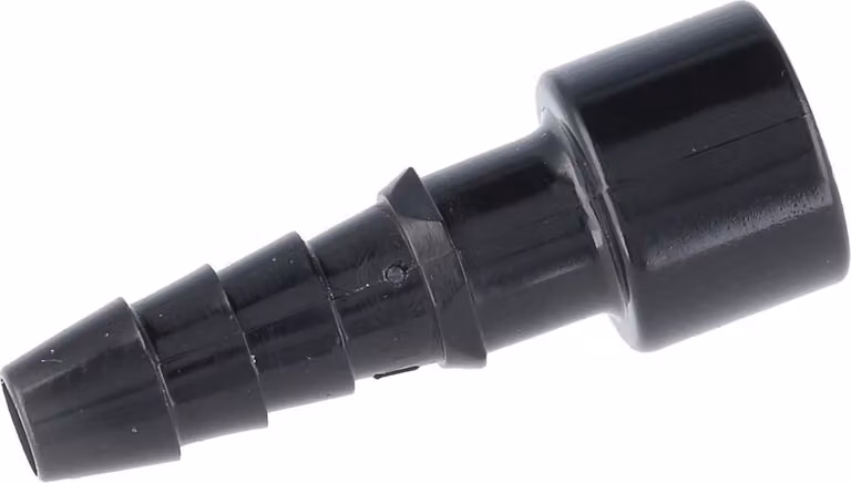 Connettore pneumatico HARTING con valvola di intercettazione, connettore (F), diametro interno del tubo 4,0 mm, colore nero, 1 pezzo