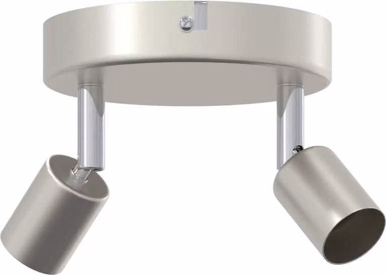 Faretto da soffitto con i riflettori Nichel 12 x 8 cm Acciaio