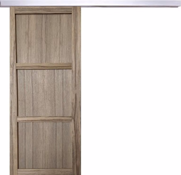Porta scorrevole Frake a 3 ante H204 x L73 cm, binario in alluminio Gd Menusierie