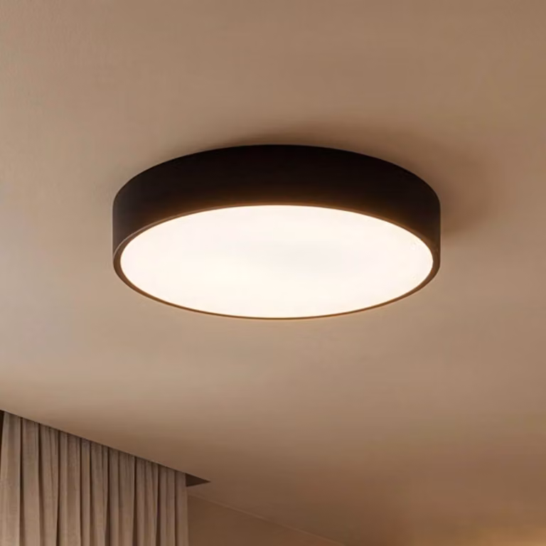 Plafoniera Cleo 400 TEMAR LIGHTING, dimmerabile, Nero, Soggiorno / Sala da pranzo, Metallo, Moderno, Plafoniera