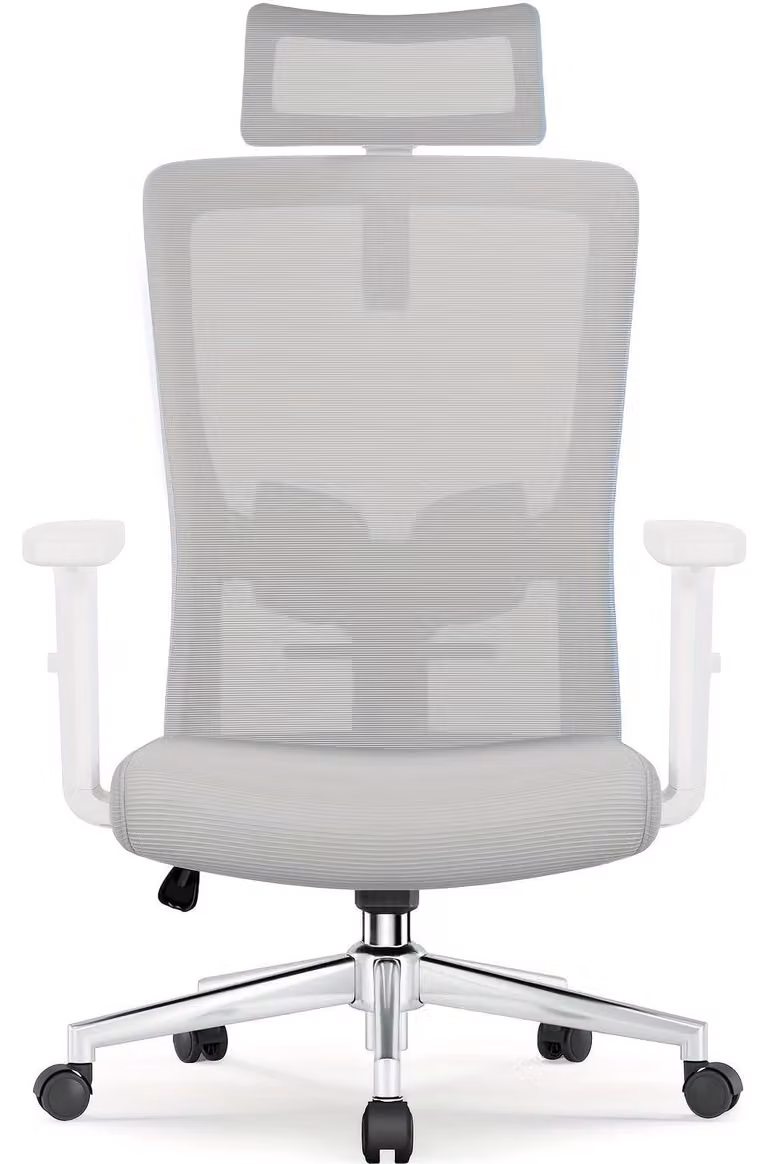 Sedia da ufficio ergonomica con poggiatesta, supporto lombare e funzione di inclinazione regolabili