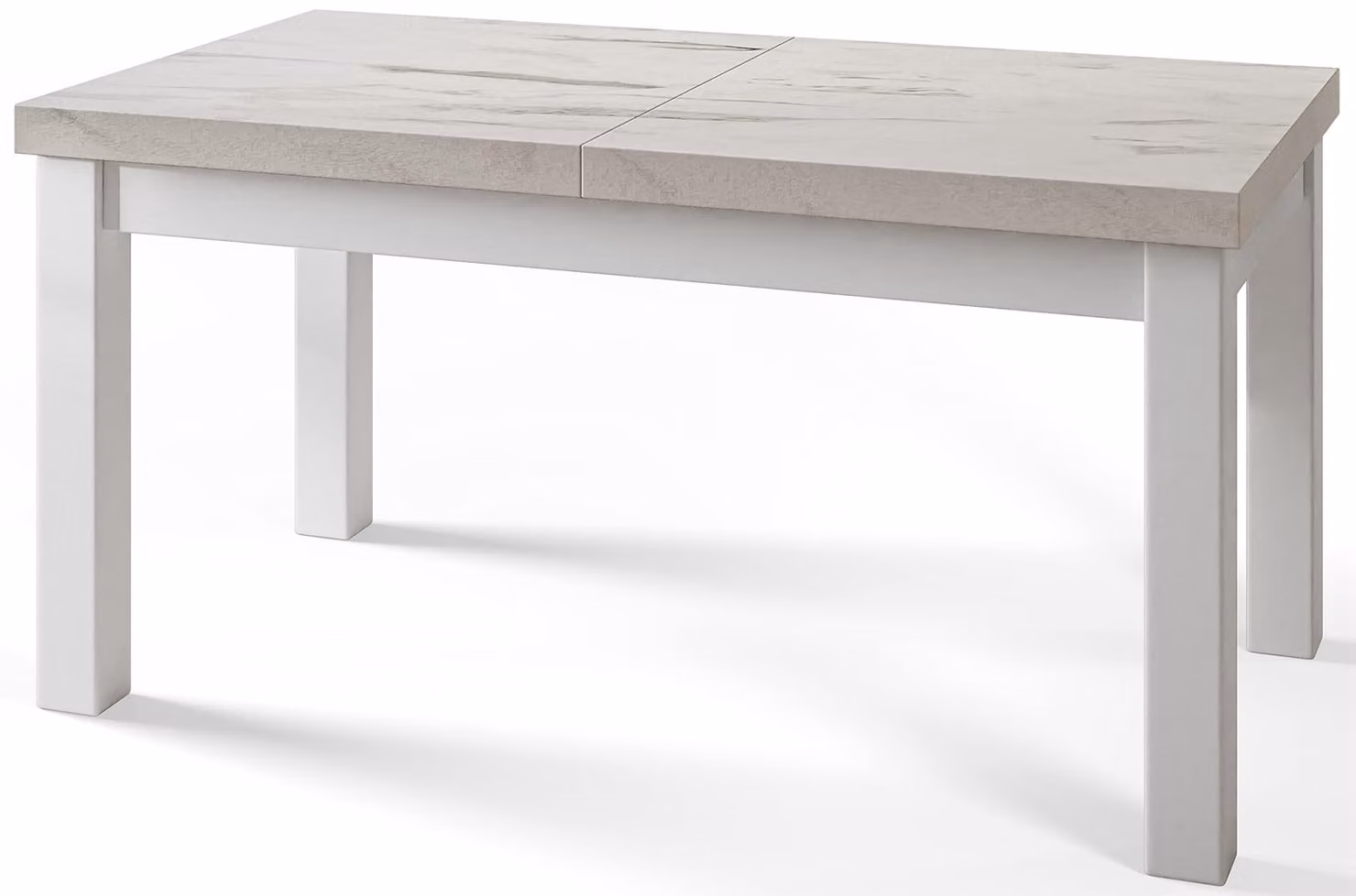 Tavolo Rettangolare per Sala da Pranzo Classico, Allungabile, Dimensioni: 140-180 cm, Marmur