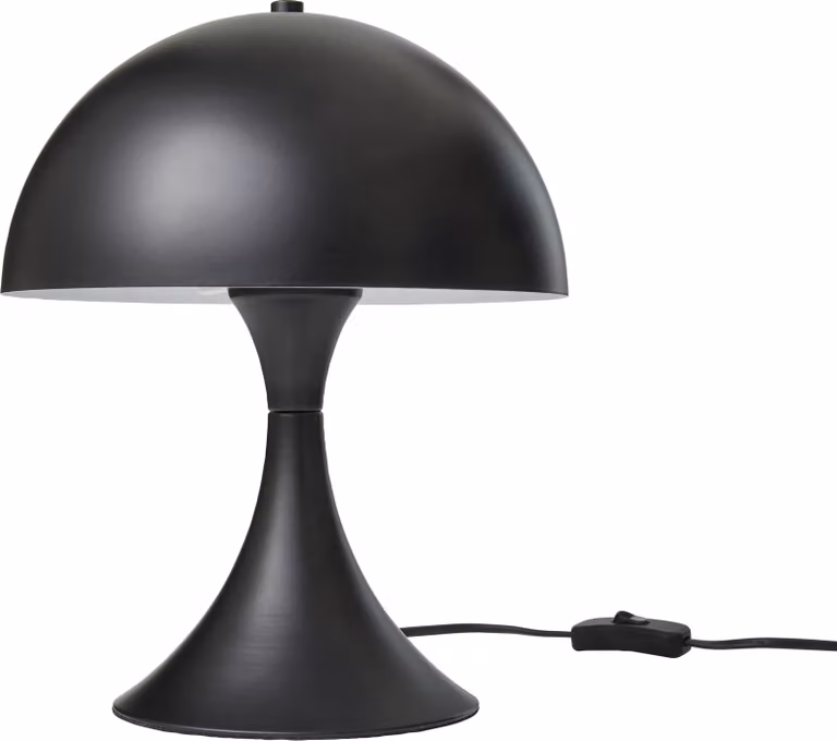 Northpoint LED design lampada da tavolo in metallo bianco caldo interruttore a cavo con lampadina LED E27 nero