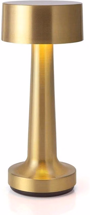 Lampade a LED per comodini, tavolini, hotel e ristoranti - 3W - 3000K - Dimmerabili - Lampada a LED ricaricabile con luce integrata da 3W