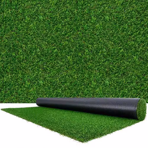 Tappeto in Erba Artificiale VEVOR Verde con Fori di Drenaggio, L: 304,8 cm x P: 198,12 cm, Altezza Pelo: 3,5 cm