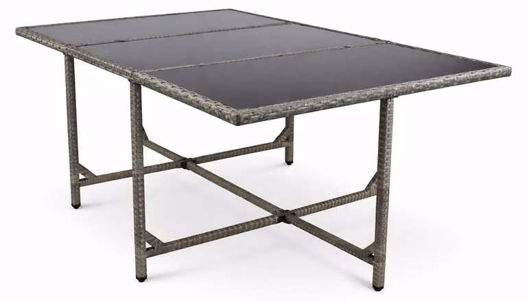 Tavolo da giardino | Tavolo in rattan | Dimensioni ca. H. 74 x W. 170 x D. 110 cm | Tavolo da giardino | Mobili da giardino – Raloso 170x110