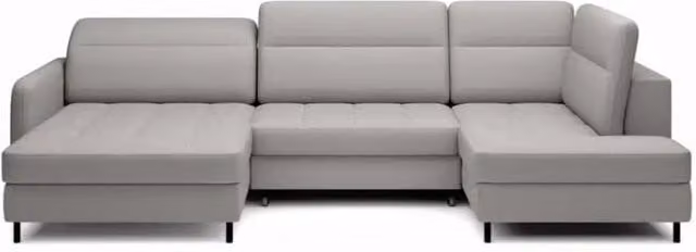 Divano angolare convertibile BERTHO MEUBLORAMA grigio con angolo sinistro e contenitore L/P/H: 306 x 166 x 100 cm – 1