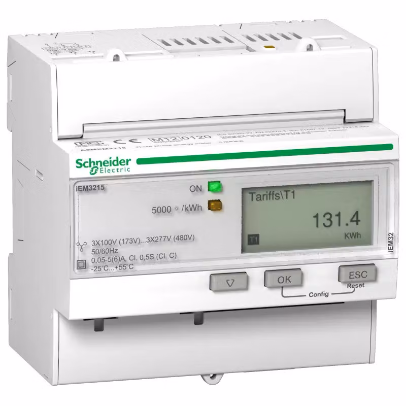 Schneider Electric iEM3215, IP20, 50/60 Hz, 90 mm, 69 mm, 95 mm, 105 mm