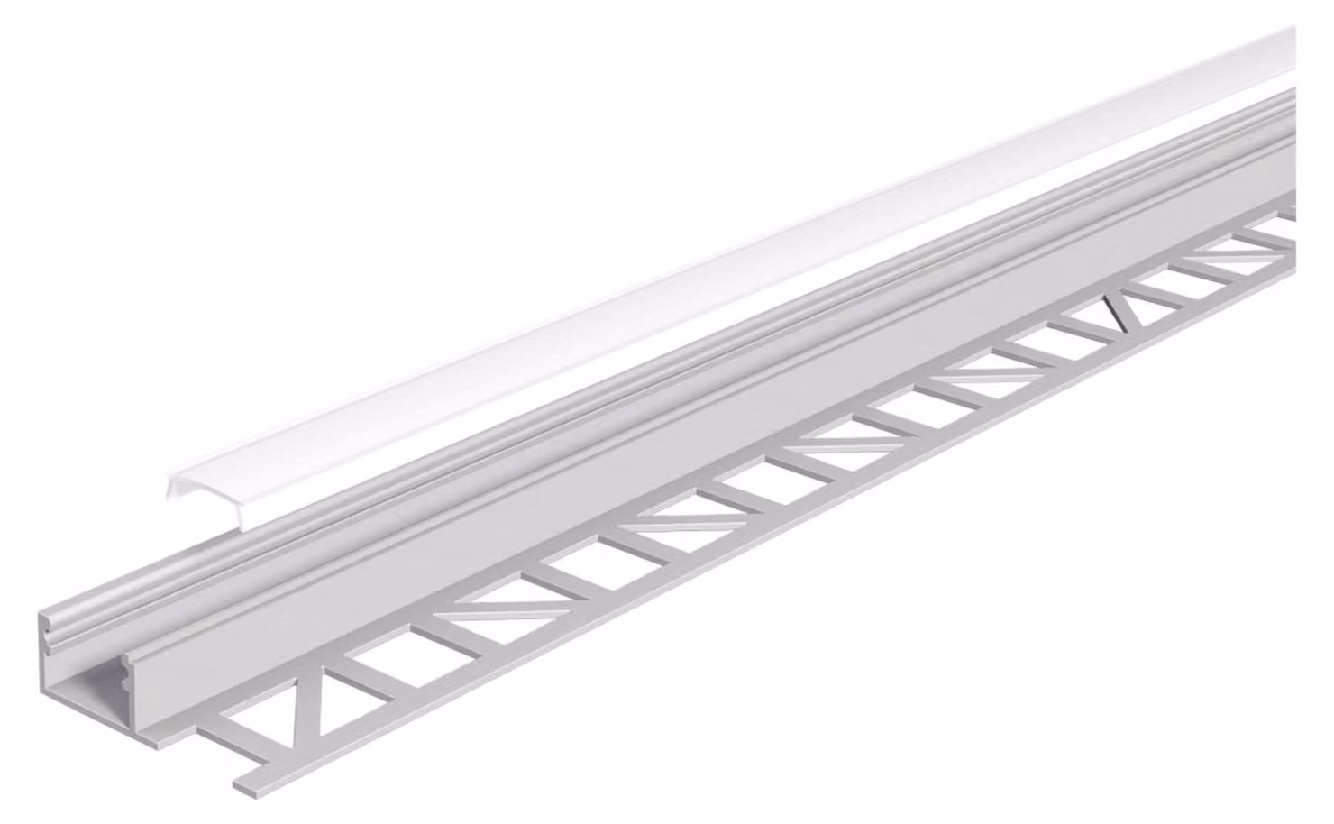 Profilo in alluminio con copertura opalina, 2 m - Accessori per apparecchi di illuminazione APFL1AM200