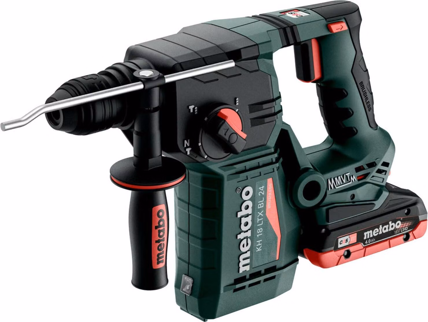 Metabo KH 18 LTX BL 24 Akku-Hammer 18V Hammer + 4Ah LiHD Akku # 601713800