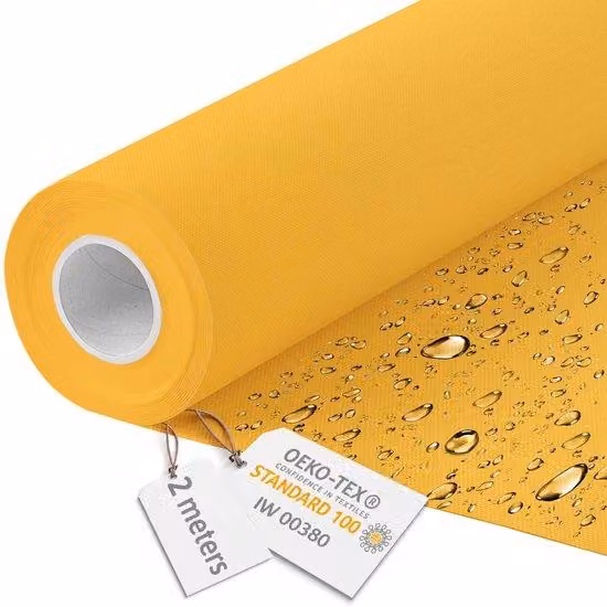 Tela impermeabile, larghezza 160 cm, 600D, colore mango