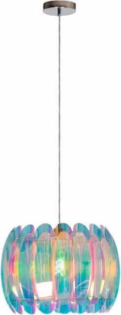 Lampada a sospensione Lucide Glinstar multicolor con attacco E27, diametro 40 cm